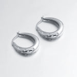 Load image into Gallery viewer, 925 Sterling Silver With 14k Gold Plated Oval Cz Huggie Hoop Earrings, Dome Hoop Earrings, Cz Chunky Huggies, Perfect Gift For Any Occasion
