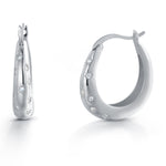 Load image into Gallery viewer, 925 Sterling Silver With 14k Gold Plated Oval Cz Huggie Hoop Earrings, Dome Hoop Earrings, Cz Chunky Huggies, Perfect Gift For Any Occasion
