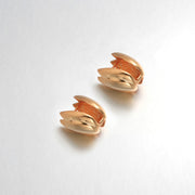 925 Sterling Silver With 14k Gold Plated Chunky Water Drop Hoop Earrings, Double Teardrop Hoop Earrings, Chunky Gold Everyday Hoops