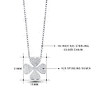 Load image into Gallery viewer, 925 Sterling Silver Clover Leaf Pendant,  Lucky Leaf Necklace, Hypoallergenic Jewelry, Leaf Necklace, Clover pendant Necklace , Clover Lucky Charm
