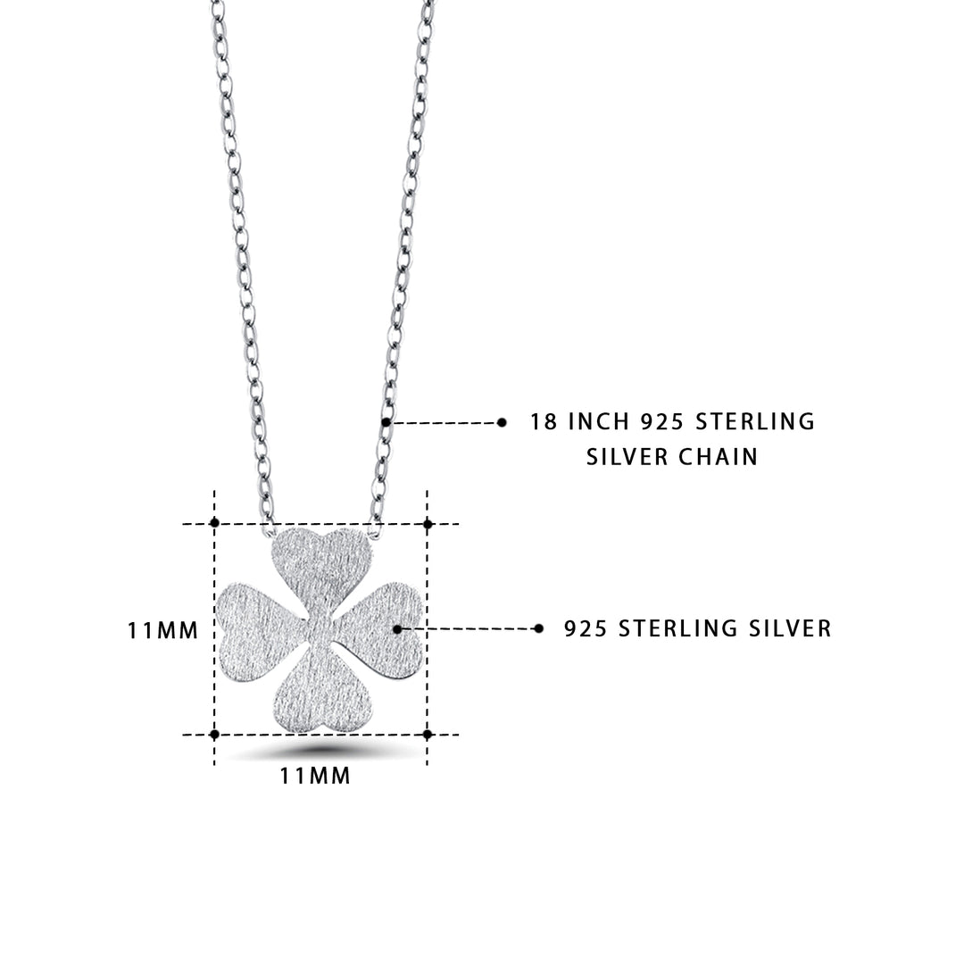 925 Sterling Silver Clover Leaf Pendant,  Lucky Leaf Necklace, Hypoallergenic Jewelry, Leaf Necklace, Clover pendant Necklace , Clover Lucky Charm
