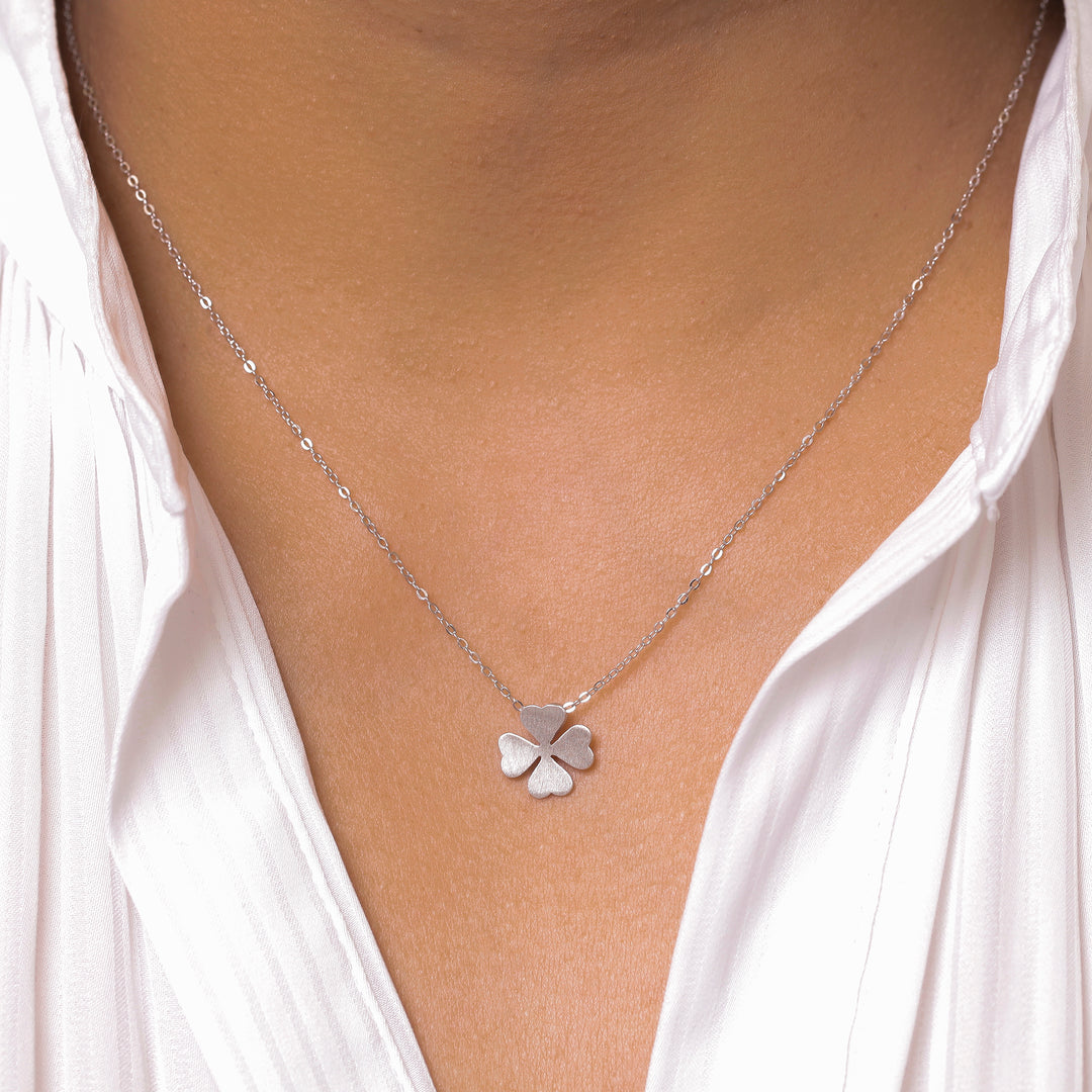 925 Sterling Silver Clover Leaf Pendant,  Lucky Leaf Necklace, Hypoallergenic Jewelry, Leaf Necklace, Clover pendant Necklace , Clover Lucky Charm
