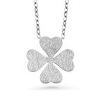 Load image into Gallery viewer, 925 Sterling Silver Clover Leaf Pendant,  Lucky Leaf Necklace, Hypoallergenic Jewelry, Leaf Necklace, Clover pendant Necklace , Clover Lucky Charm
