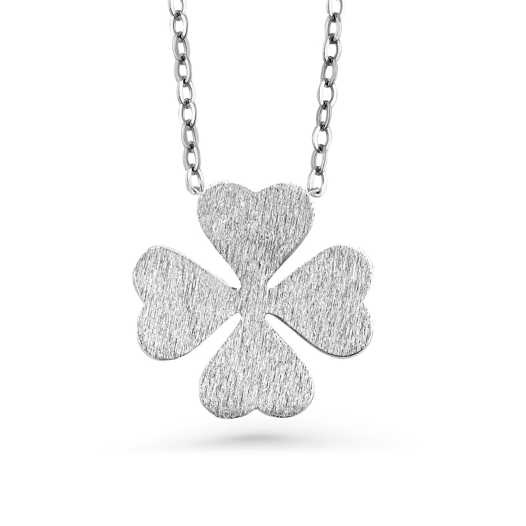 925 Sterling Silver Clover Leaf Pendant,  Lucky Leaf Necklace, Hypoallergenic Jewelry, Leaf Necklace, Clover pendant Necklace , Clover Lucky Charm