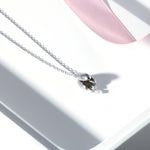 Load image into Gallery viewer, 925 Sterling Silver Tulip Necklace-16&#39;+1&#39; Chain, Tulip flower Necklace, Cz Necklace, Tulip Flower Charm Necklace, Hypoallergenic Necklace
