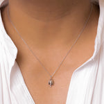 Load image into Gallery viewer, 925 Sterling Silver Tulip Necklace-16&#39;+1&#39; Chain, Tulip flower Necklace, Cz Necklace, Tulip Flower Charm Necklace, Hypoallergenic Necklace
