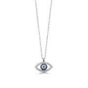925 Sterling Silver Devil Eye Necklace-16