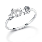 Load image into Gallery viewer, 925 Sterling Silver love Ring, Silver Love CZ Ring, Word Ring, , Dainty Ring, Minimal Ring, Love Jewelry
