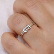 925 Sterling Silver Love Knot Ring, Love Knot, Knot Ring, Knot Ring Silver, Love knot Ring, Silver Knot Ring, Silver Knot ring