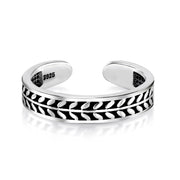 925 Sterling Silver Oxidize Engraved Ring, Art Deco Engraved Ring, Vintage Ring, Dainty Ring, Stackable Ring, Adjustable Vintage Ring