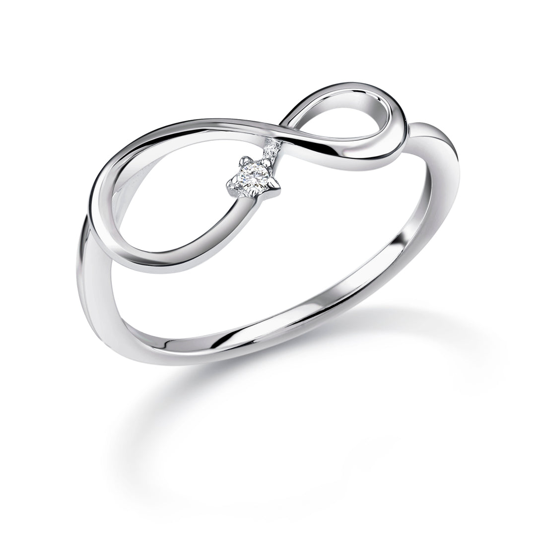 925 Sterling Silver Infinity Ring, Infinity Silver Ring, Infinity CZ Ring, Women Infinity Silver Ring, Infinity Ring, Infinity Ring for Gift, CZ Ring