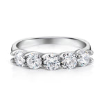Load image into Gallery viewer, 925 Sterling Silver Round Cz Eternity Band Ring, Round CZ Eternity Band Ring, Eternity Band Ring, Stackable Ring, Eternity&nbsp; Ring
