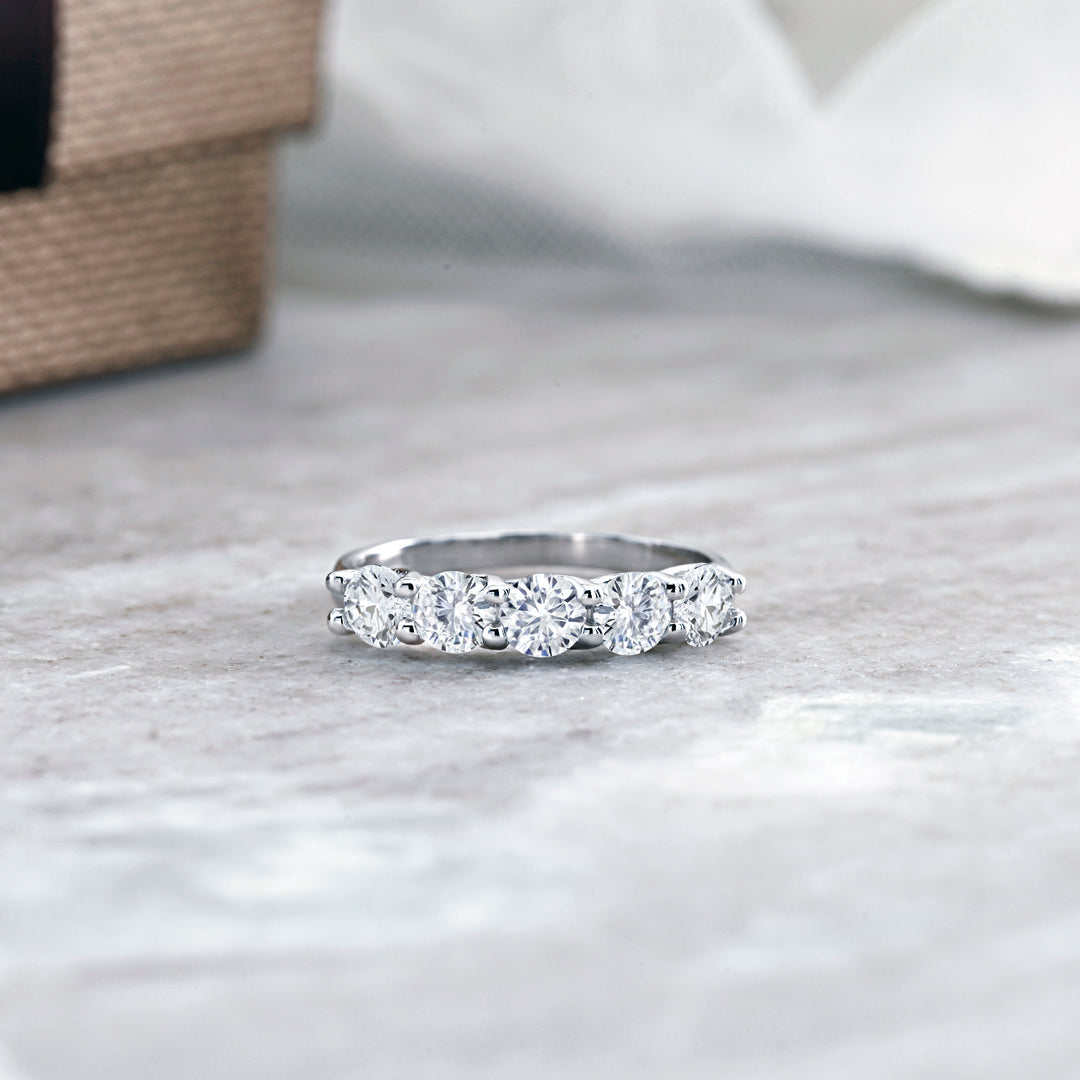 925 Sterling Silver Round Cz Eternity Band Ring, Round CZ Eternity Band Ring, Eternity Band Ring, Stackable Ring, Eternity&nbsp; Ring