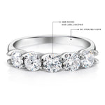 Load image into Gallery viewer, 925 Sterling Silver Round Cz Eternity Band Ring, Round CZ Eternity Band Ring, Eternity Band Ring, Stackable Ring, Eternity&nbsp; Ring
