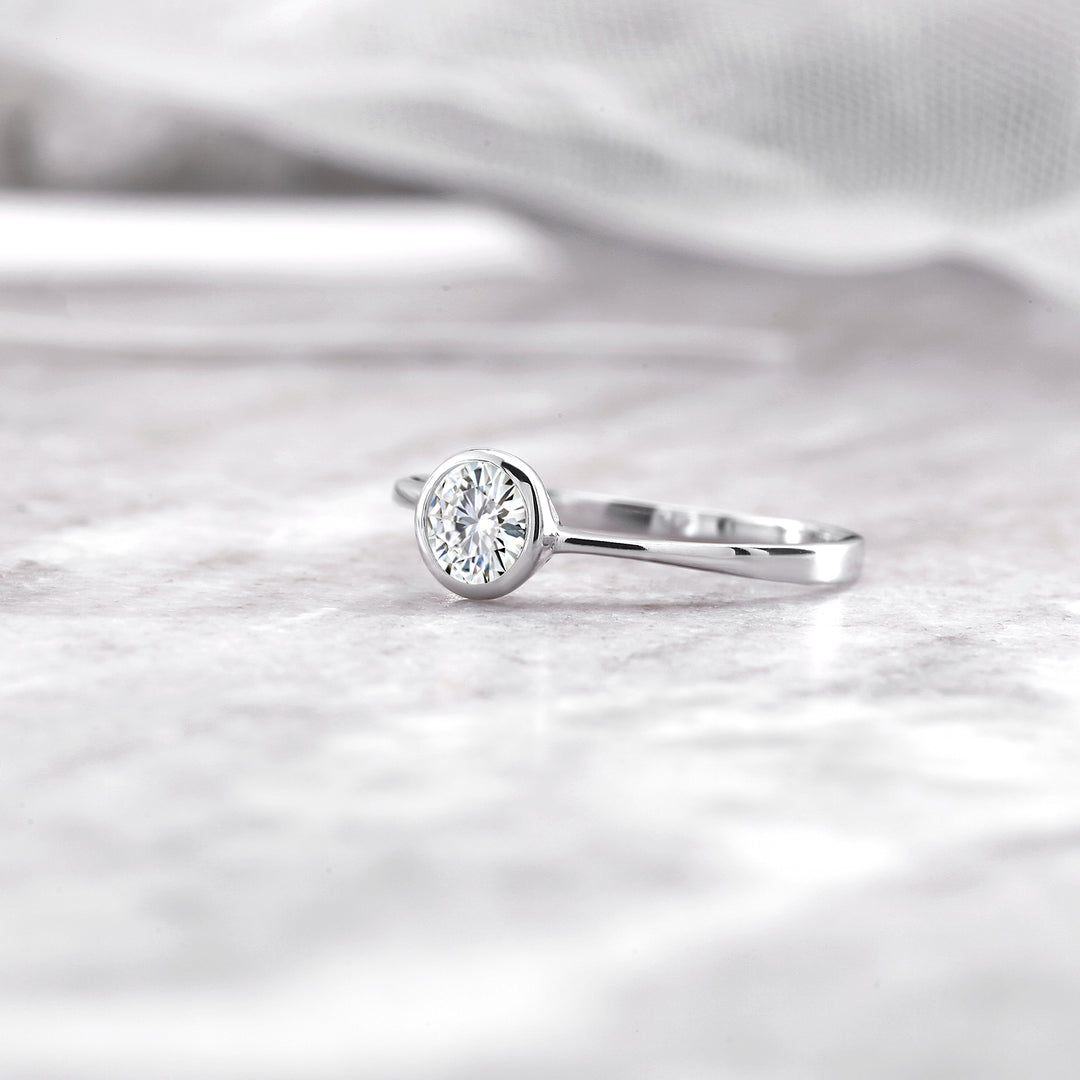 925 Sterling Silver Bezel Ring