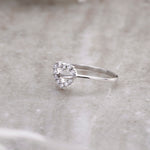 Load image into Gallery viewer, 925 Sterling Silver Cz Heart Ring, Heart Ring, CZ Ring, Open Heart Ring, CZ Open Heart Ring, Silver Ring
