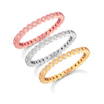 Load image into Gallery viewer, 925 Sterling Silver Cz Eternity Ring, Silver Eternity Ring, Band Ring, Silver Stackable Ring, Cz Eternity Band Ring
