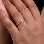 Load image into Gallery viewer, 925 Sterling Silver Round CZ  Stackable Rings, CZ Eternity Ring, Rose Gold, Gold Plated Silver Eternity Ring, Band Ring, Silver Stackable Ring, CZ Eternity Band Ring
