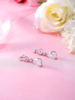 Load image into Gallery viewer, Tear Drop Cz Dangle Earrings, Pear Shape and Marquise Dangle Earrings, Drop Earrings, Wedding Cz Earrings, Water Drop Earrings, Rain Drop Earrings, Dangle Earrings
