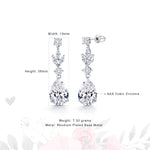 Load image into Gallery viewer, Tear Drop Cz Dangle Earrings, Pear Shape and Marquise Dangle Earrings, Drop Earrings, Wedding Cz Earrings, Water Drop Earrings, Rain Drop Earrings, Dangle Earrings
