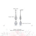 Load image into Gallery viewer, Wedding  Chandelier CZ Dangle Earrings, Halo Dangle Earrings, Cz Dangle Earrings, Chandelier Dangle Earrings, Brass Dangle Earrings
