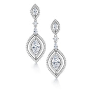 Marquise CZ Wedding Earrings,  Perfect drop earrings for a wedding,  Marquise Cut AAA Cubic Zirconia Dangle Earrings