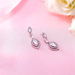 Load image into Gallery viewer, Marquise CZ Wedding Earrings,  Perfect drop earrings for a wedding,  Marquise Cut AAA Cubic Zirconia Dangle Earrings
