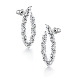 Load image into Gallery viewer, Wedding Emerald Cut CZ Dangle Earrings, Emerald Shape AAA Cubic Zirconia Earrings, Perfect drop earrings for Any Occasion
