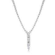 Marquise CZ Wedding Necklace Set- 17 Inch Length, Marquise Cz Necklace Set, Cz Jewelry Set