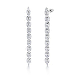 Load image into Gallery viewer, Wedding Necklace Set-17 Inch Length, Marquise Cut AAA Cubic Zirconia Rhodium Plated Necklace Set, Bracelet Earrings and Necklace Set
