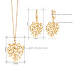 Load image into Gallery viewer, 925 Sterling Silver Olive Leaf Gold Plated Silver Necklace Set, Olive Leaf Gold Plated Silver Necklace Sets, Olive Leaf Necklace Sets, Silver Olive Leaf Jewelry
