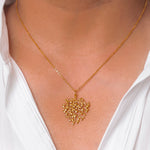 Load image into Gallery viewer, 925 Sterling Silver Olive Leaf Gold Plated Silver Necklace Set, Olive Leaf Gold Plated Silver Necklace Sets, Olive Leaf Necklace Sets, Silver Olive Leaf Jewelry
