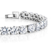 6mm Round Cut AAA Cz  Rhodium Plated Tennis Bracelet, Tennis Bracelet, Cz Tennis Bracelet, Cz Bracelet
