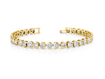 Load image into Gallery viewer, Bezel Tennis Bracelet, Casual Bracelet, Tennis Bracelet, Cz Bracelet, Bezel Set Bracelet
