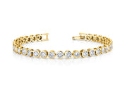 Bezel Tennis Bracelet, Casual Bracelet, Tennis Bracelet, Cz Bracelet, Bezel Set Bracelet