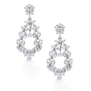 Wedding Marquise CZ Victorian Style Dangle Earringss, Bridal Earrings, Elegant Wedding CZ Earrings, Best Earrings for Brides and Braidesmaid. Best Gift for for Bridal, Wedding, Prom,Bridesmaids