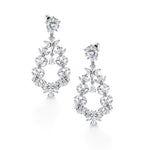 Load image into Gallery viewer, Wedding Marquise CZ Victorian Style Dangle Earringss, Bridal Earrings, Elegant Wedding CZ Earrings, Best Earrings for Brides and Braidesmaid. Best Gift for for Bridal, Wedding, Prom,Bridesmaids
