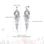 Load image into Gallery viewer, Victorian Style Lace Marquise CZ Vintage Earrings, Chandelier Design Earrings, Cz Dangle Earrings, Cz Earrings
