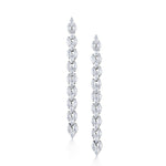 Load image into Gallery viewer, Marquise CZ Long Bridal Earrings, Cz Dangle Earrings, Marquise Cz Earrings, Party Dangle Earrings
