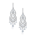 Load image into Gallery viewer, Marquise CZ Chandelier Vintage Dangle Earrings, Chandelier  Earrings, Marquise CZ  Earrings, Wedding Dangle Earrings
