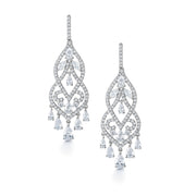 Marquise CZ Chandelier Vintage Dangle Earrings, Chandelier  Earrings, Marquise CZ  Earrings, Wedding Dangle Earrings