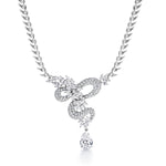 Load image into Gallery viewer, Teardrop and Marquise Cz Flower Style Necklace Set, Bridal Necklace Set, Marquise Necklace Set, Wedding Necklace Set, Cz Necklace Set
