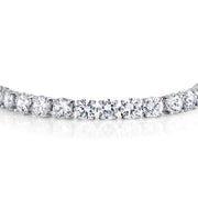 6.5MM Round Cut Cubic Zirconia Rhodium Plated Tennis Bracelet, Tennis Bracelet, Cz Bracelet