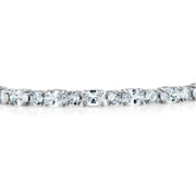 Rhodium Plated Tennis Bracelet for Women, CZ Rhodium Plated Tennis Bracelet,  Adustable Bracelet