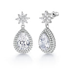 Load image into Gallery viewer, Multi Shape CZ Necklace Set - 16 Inch Length, Teardrop Cz Necklace Set, Wedding Necklace Set, Party Wear Necklace Set
