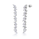Load image into Gallery viewer, Elegant Marquise CZ Necklace Set - 16 Inch Length, Marquise Cut Cz Necklace Set, Marquise Shape Cz Necklace Set, Wedding Necklace Set, Party Wear Necklace Set
