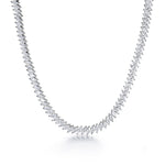 Load image into Gallery viewer, Elegant Marquise CZ Necklace Set - 16 Inch Length, Marquise Cut Cz Necklace Set, Marquise Shape Cz Necklace Set, Wedding Necklace Set, Party Wear Necklace Set
