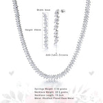 Load image into Gallery viewer, Elegant Marquise CZ Necklace Set - 16 Inch Length, Marquise Cut Cz Necklace Set, Marquise Shape Cz Necklace Set, Wedding Necklace Set, Party Wear Necklace Set
