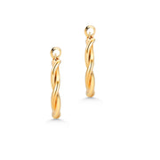 Twisted Hoop Earrings, Gold Plated Twist Hoop Earrings, Twisted Hoop Earrings, Braided Hoop Earrings, Gold Twist Hoop Earrings