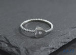 Load and play video in Gallery viewer, 925 Sterling Silver Heart CZ Stacking Ring, Heart CZ Stacking Ring, Small Heart Stacking Rings, Heart CZ Ring, Tiny Heart Ring For Gift
